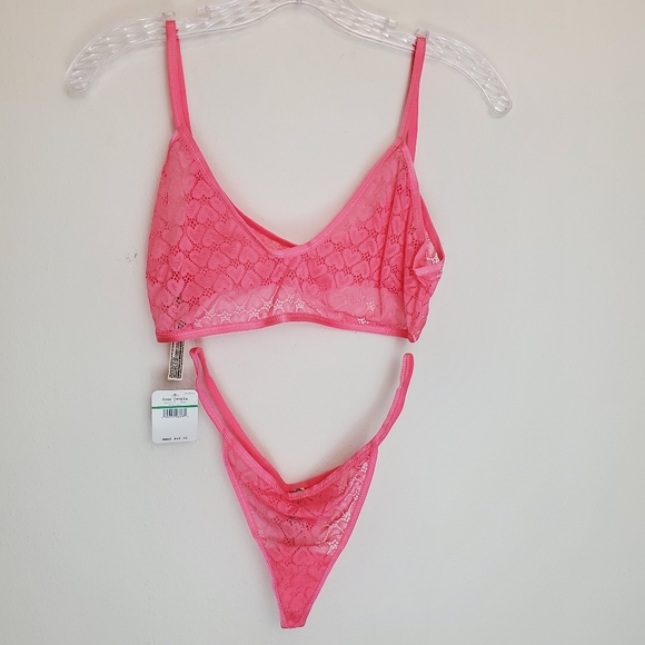 Free People Other - Free People Kelly Set in  Pink Ruby Lg. NWT